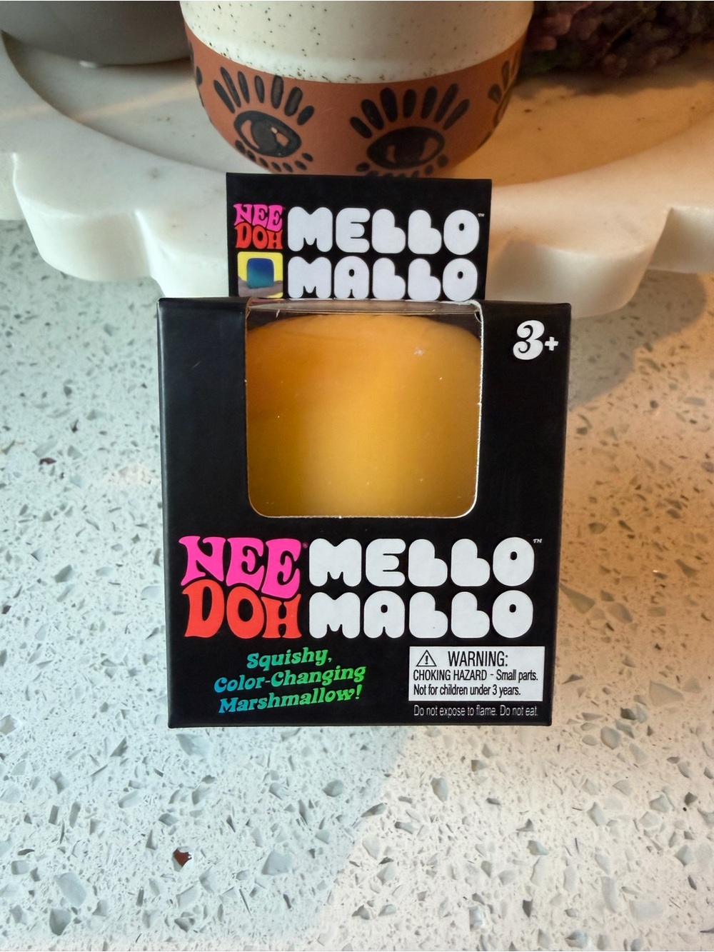 🔥 Nee Doh Mello Mallo Squishy Color-Changing Marshmallow - Yellow Rare New 🔥